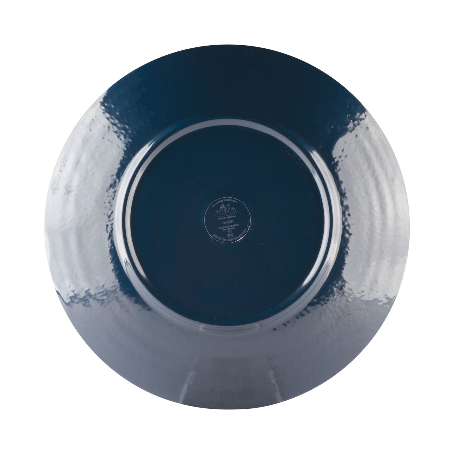 Melamine Round Pebble Plate - Lapis