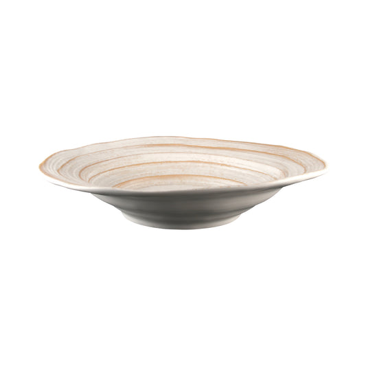 Melamine Irregular Round Serving Bowl - Off White Design