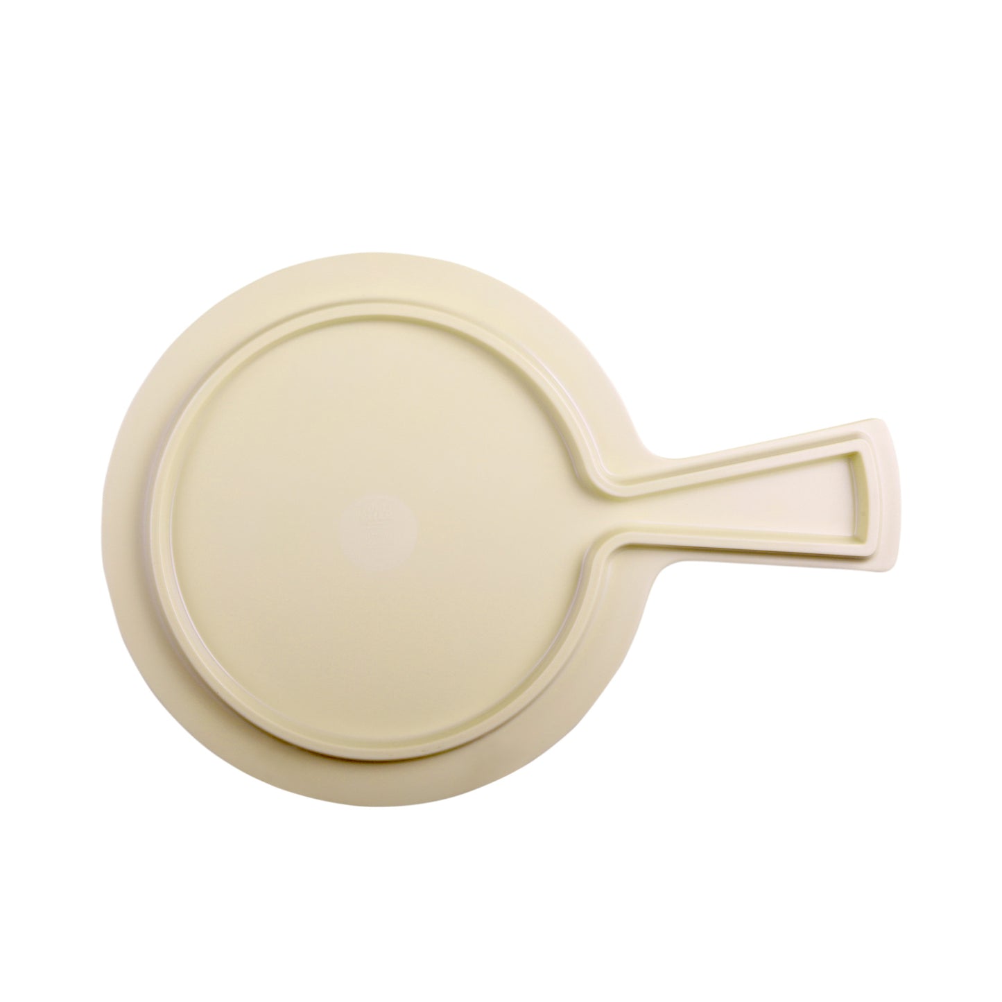 Melamine Round Serving Board - Bamboo