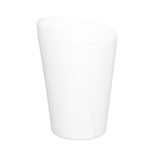 Melamine Small Spiral Crock - White