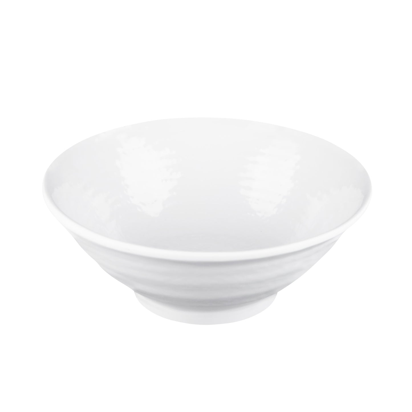 Melamine Bowl - White Matte Finish Outside/White Gloss Finish Inside