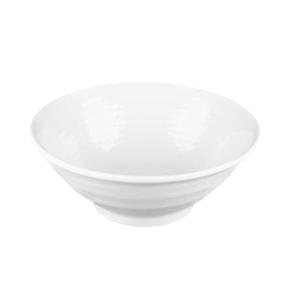 Melamine Bowl - White Matte Finish Outside/White Gloss Finish Inside