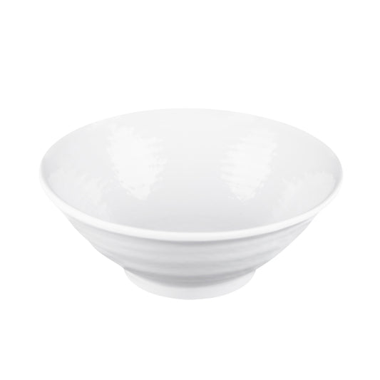 Melamine Bowl - White Matte Finish Outside/White Gloss Finish Inside