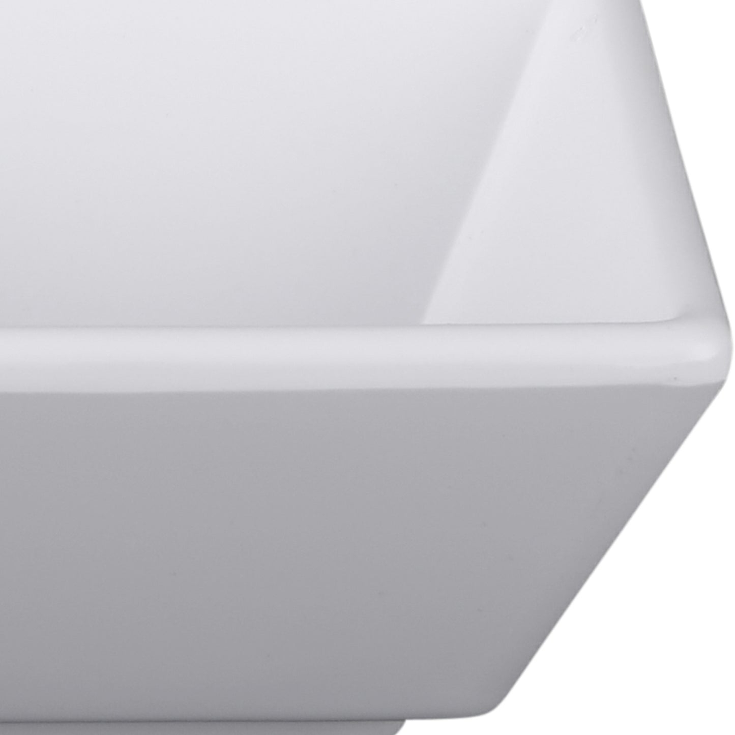 Melamine Square Ramekin - White