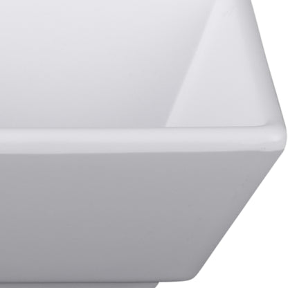Melamine Square Ramekin - White