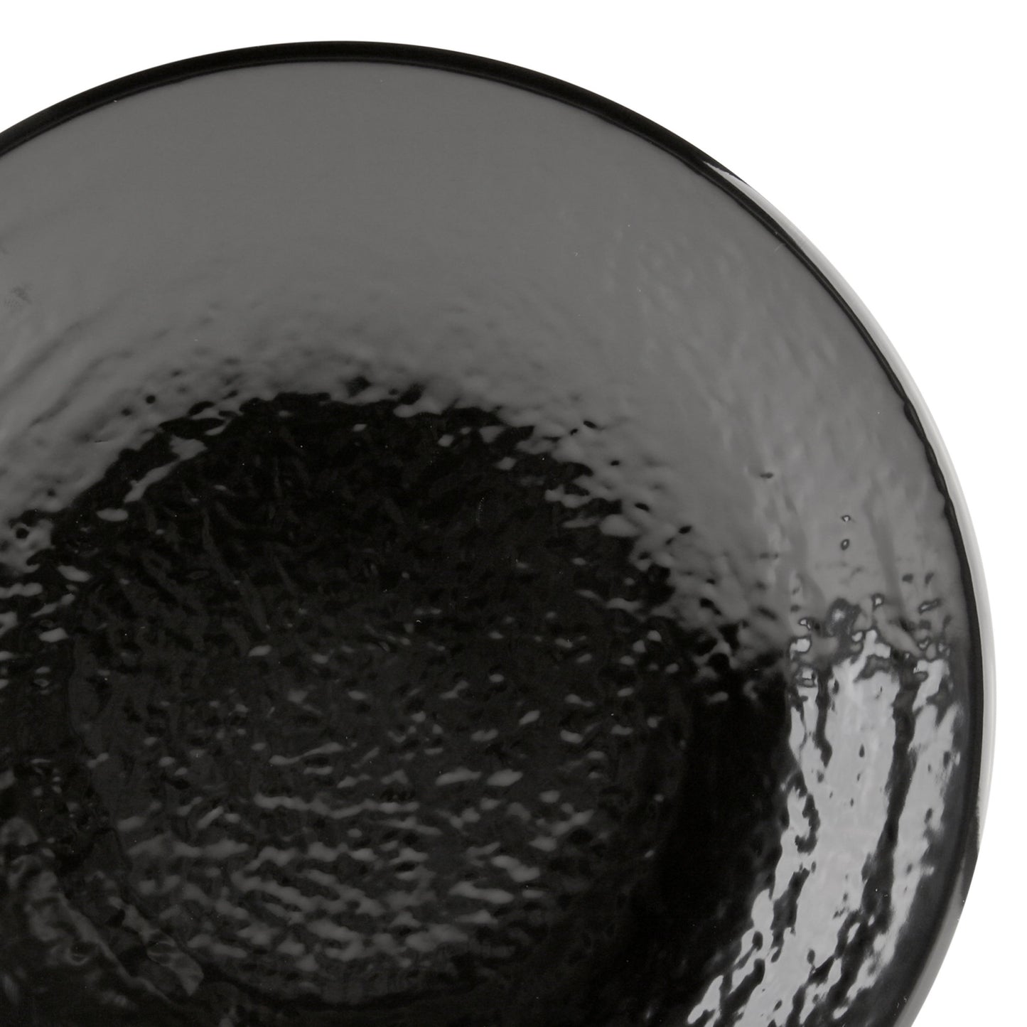 Melamine Round Pebble Plate - Black