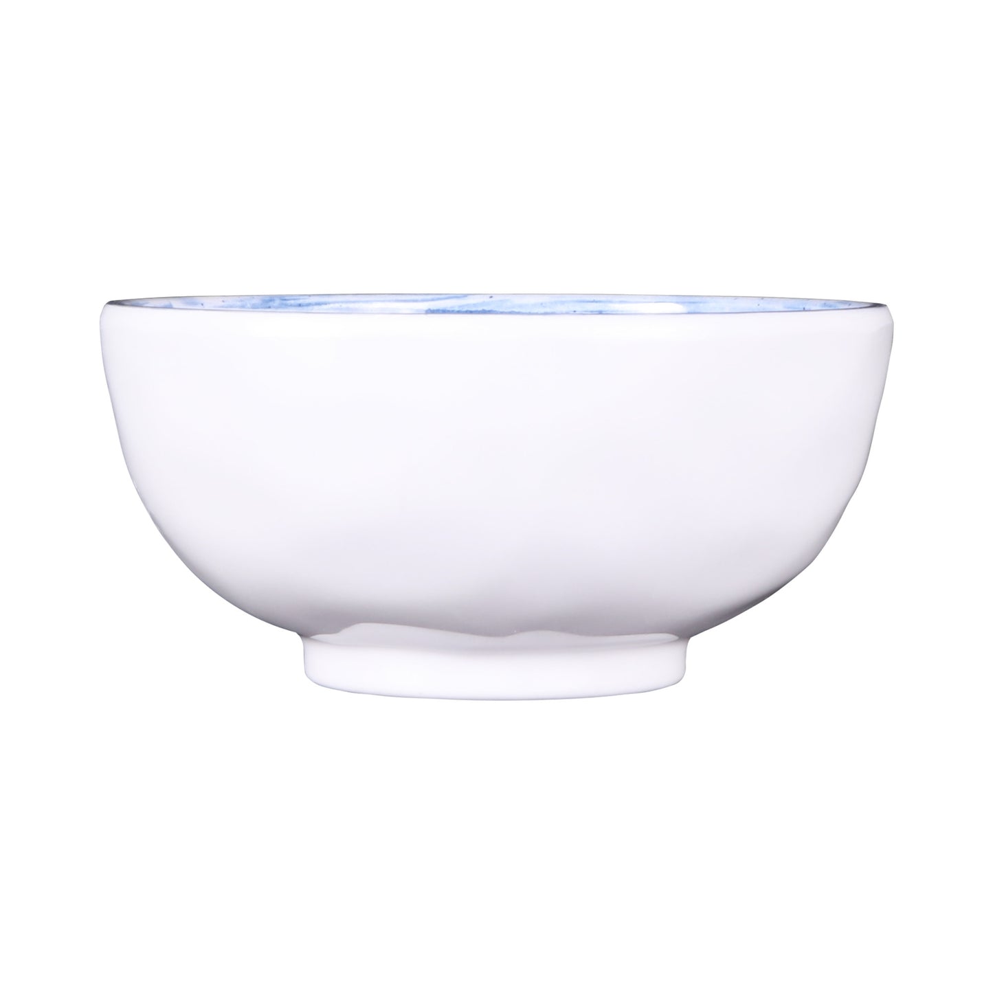 Melamine Round Bowl - Navy Design