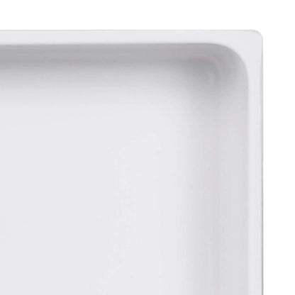 Melamine Rectangular Bin - White