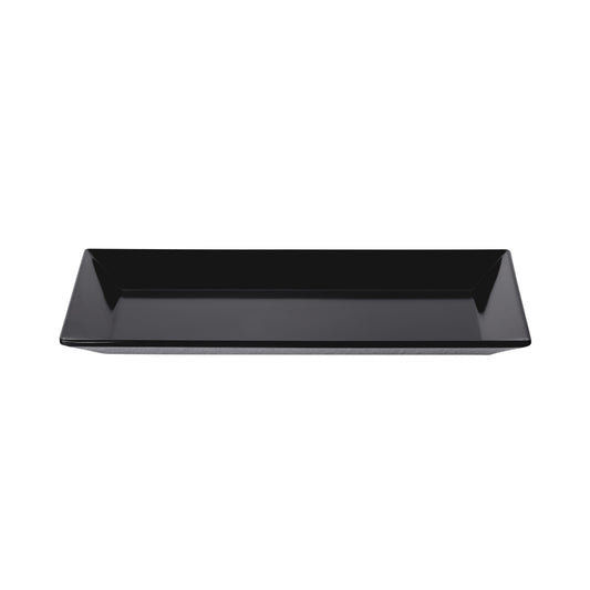 Melamine Rectangular Plate - Black