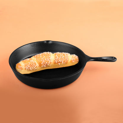 Melamine Faux Cast Iron Fry Pan - Black