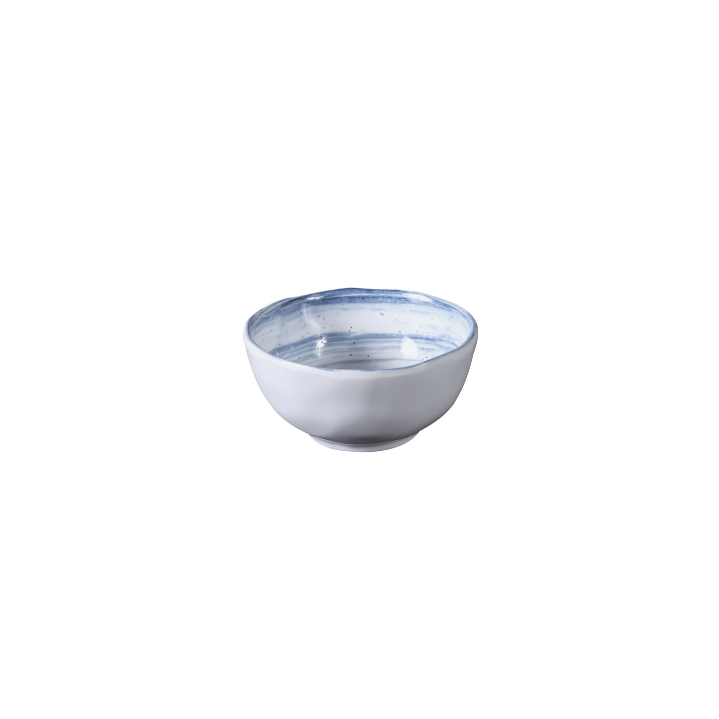 Melamine Round Bowl - Navy Design