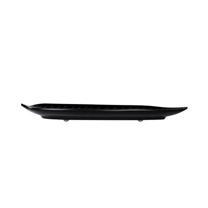 Melamine Medium Leaf Platter - Black