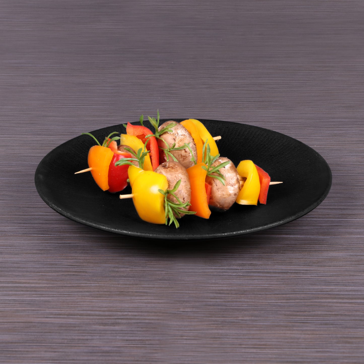 Melamine Round Plate - Black