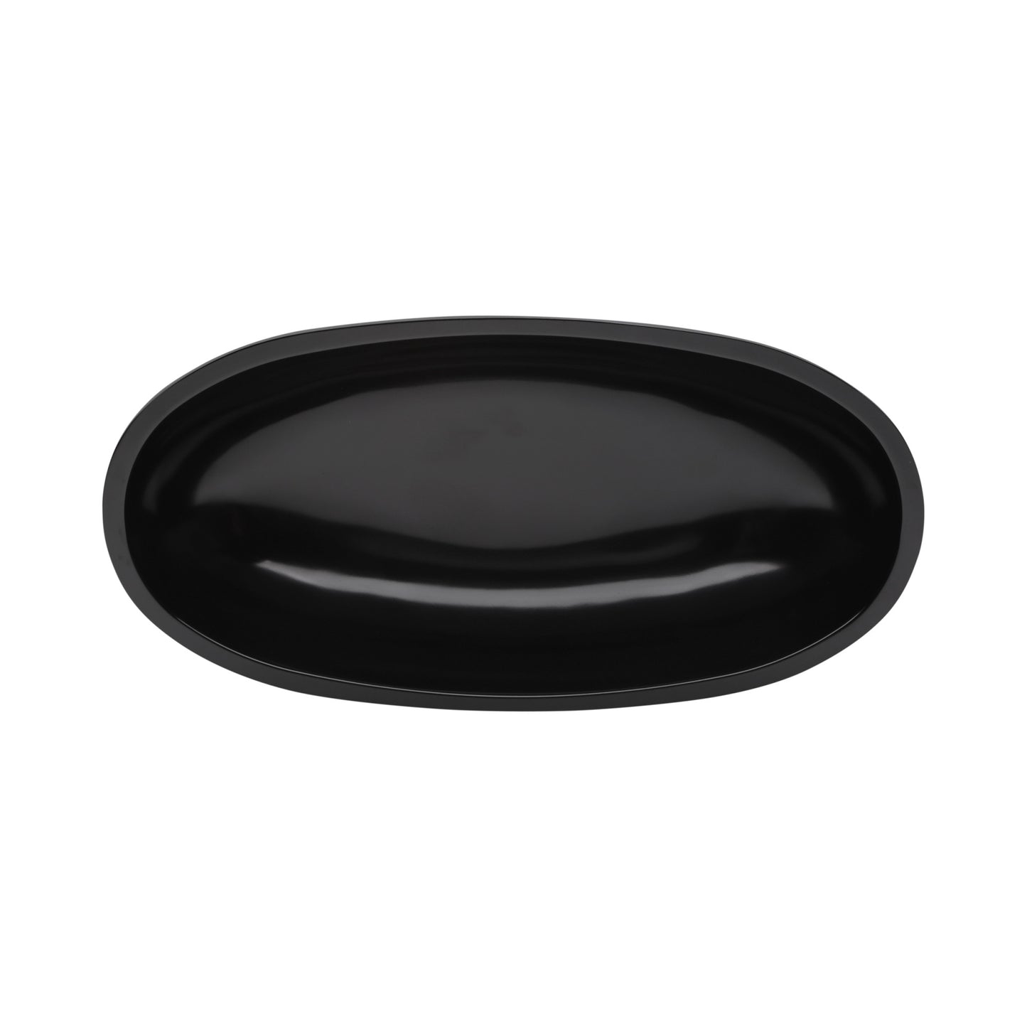 Melamine Long Oval Bowl - Black