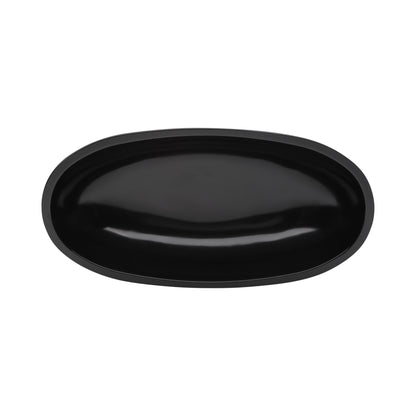 Melamine Long Oval Bowl - Black