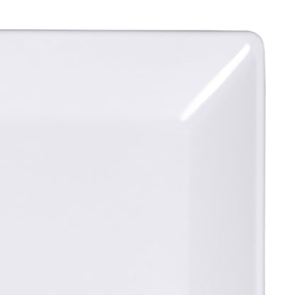 Melamine Square Plate - White