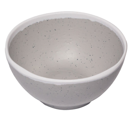 10 oz. Dove Gray, Melamine, Soup, Salad, or Pasta Nappie Bowl, (13 oz. rim-full), 5" Top Dia., 2" Deep, G.E.T. Pottery Market Glazed (12 Pack)