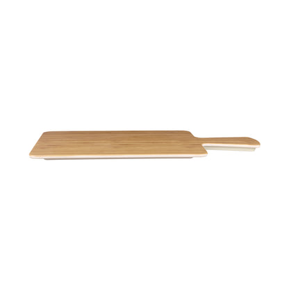 Melamine Rectangular Serving Board - Bamboo