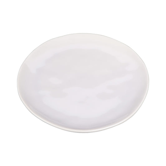 Melamine Round Plate - Cream Glaze