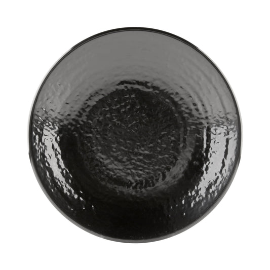 Melamine Round Pebble Plate - Black
