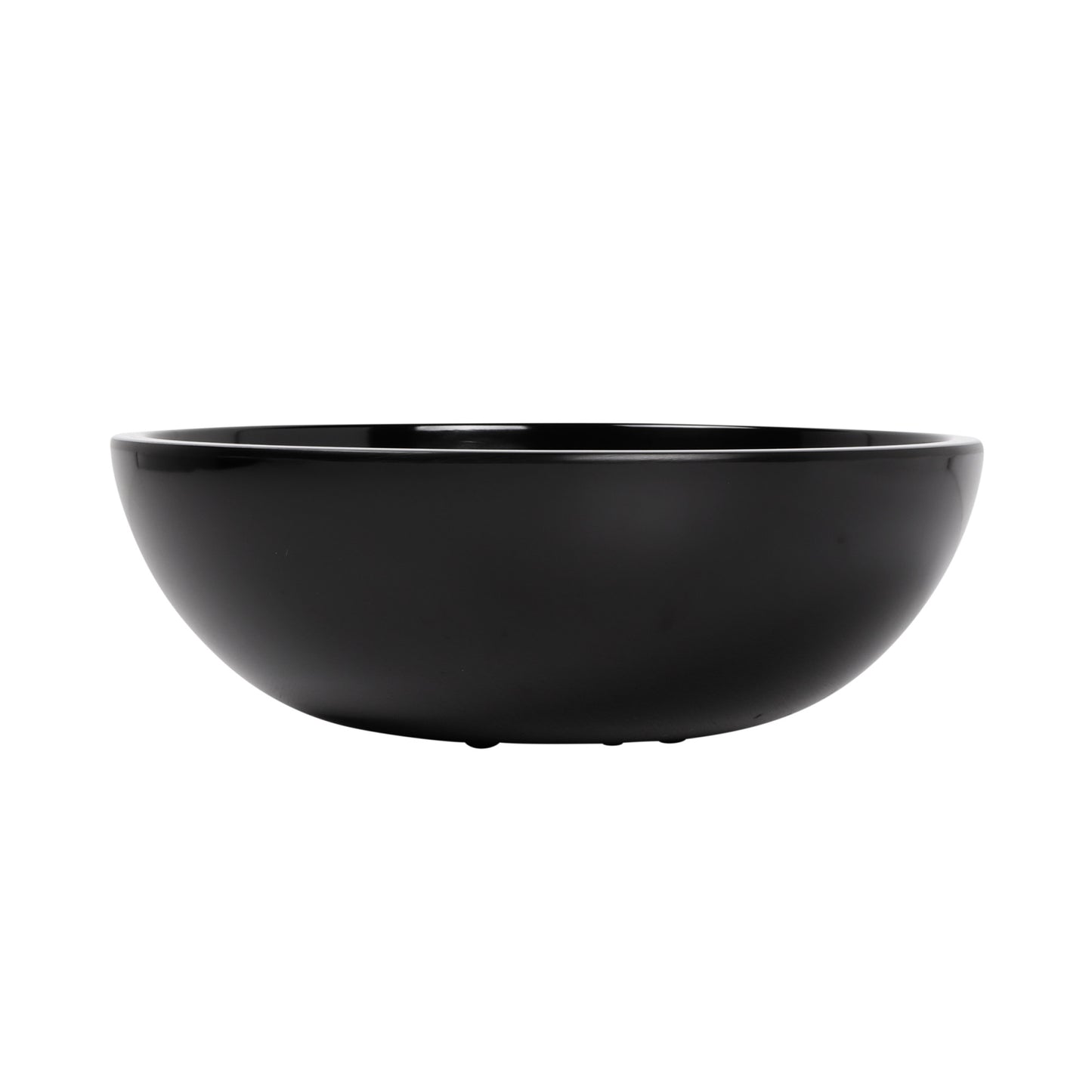 Melamine Round Bowl - Black