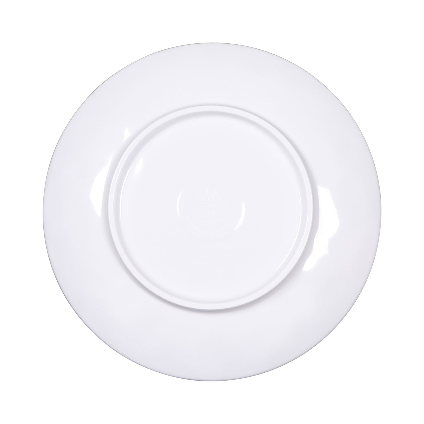 Melamine Round Plate - Black Design