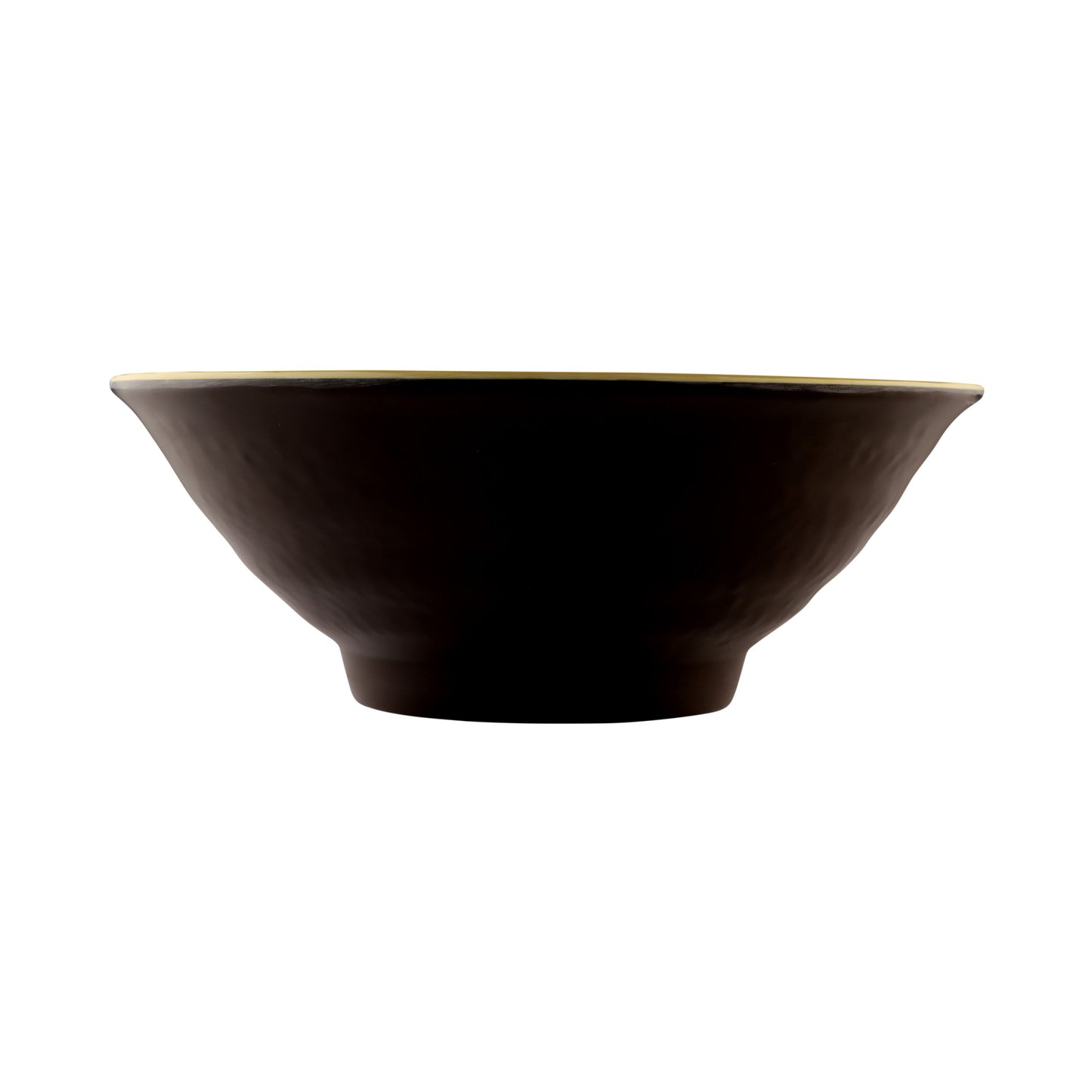 Melamine Bowl - Aubergine Matte Finish Outside/Olive Oil Gloss Finish Inside