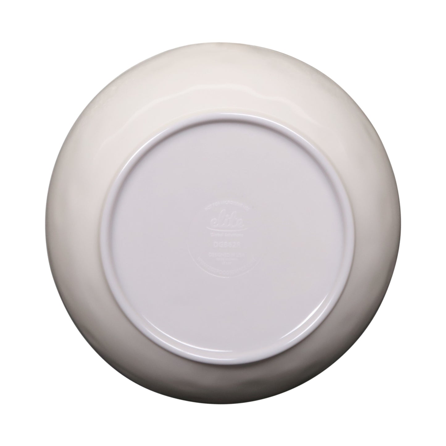 Melamine Irregular Round Bowl - Cream Glaze