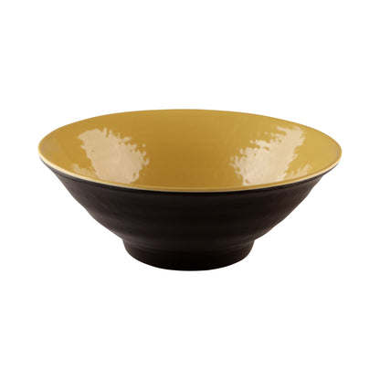Melamine Bowl - Aubergine Matte Finish Outside/Olive Oil Finish Inside