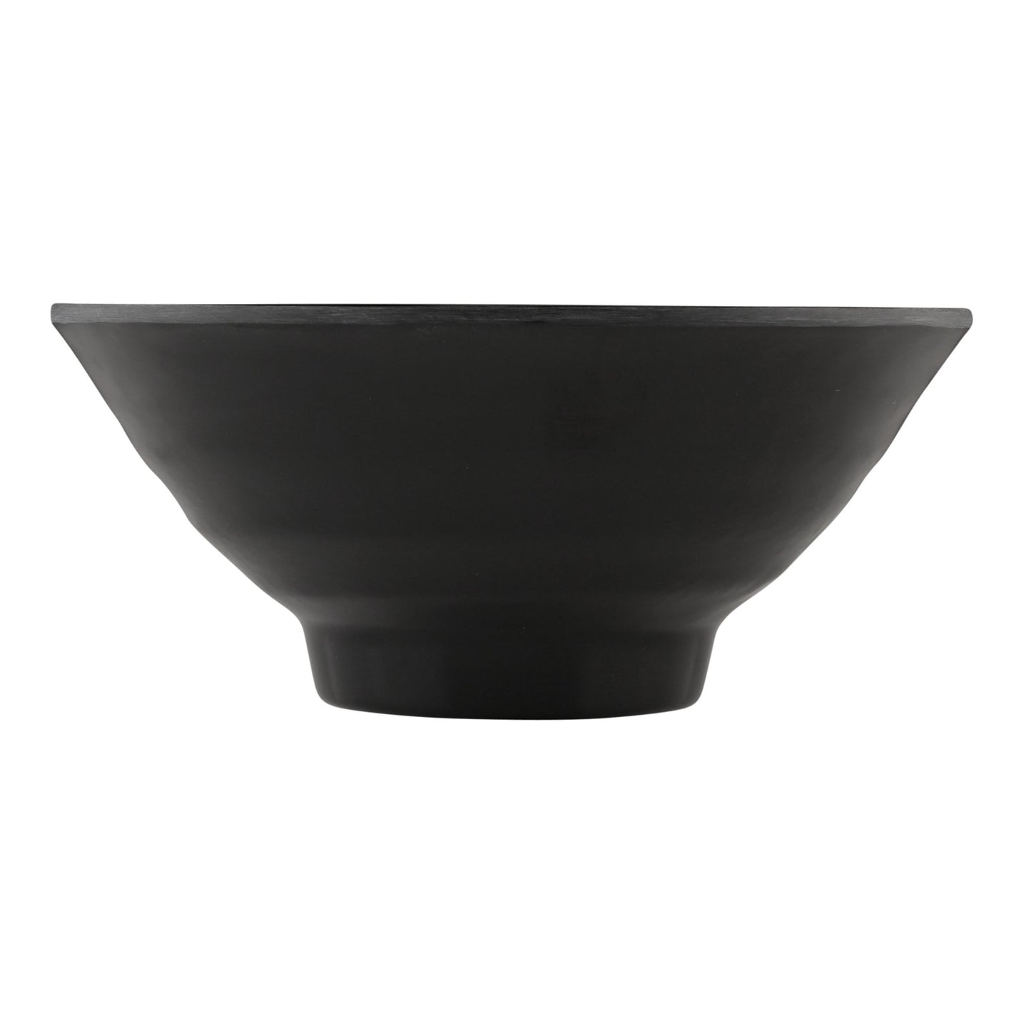 Melamine Bowl - Black Matte Finish Outside/Black Gloss Finish Inside
