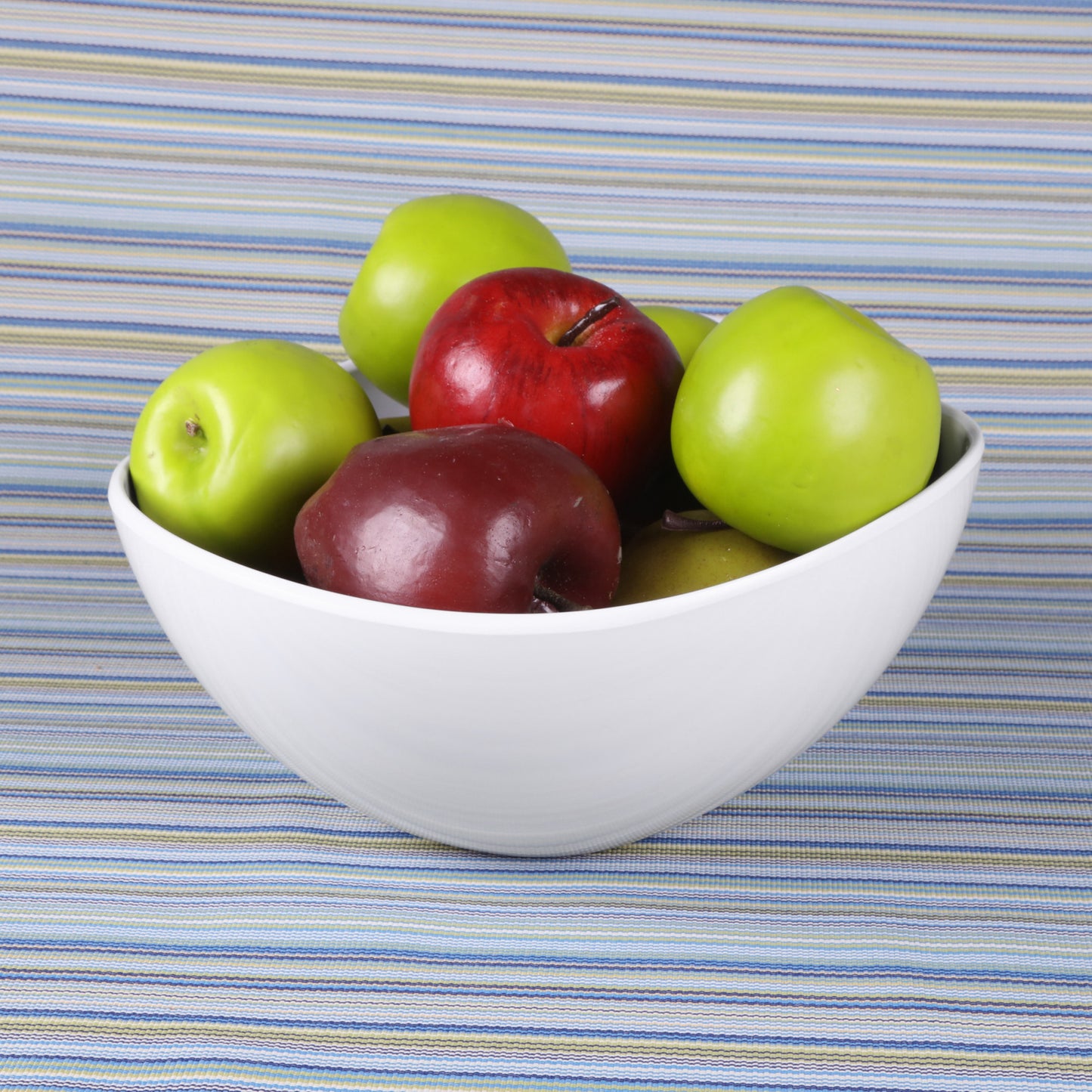 Melamine Almost Oval Bowl - White