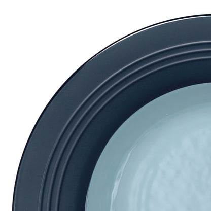 Melamine Round Two-Tone Bowl - Abyss Gloss Inside/Lapis Matte Outside