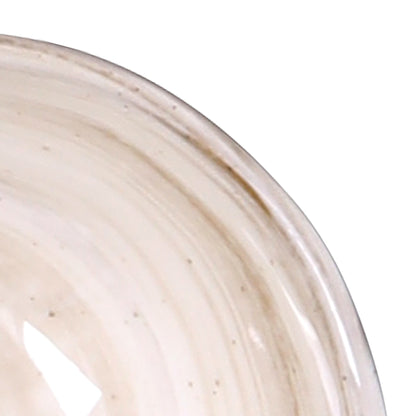 Melamine Round Bowl - Taupe Design