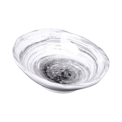Melamine Oval Bowl - Black Design