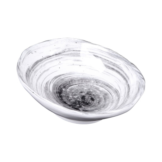 Melamine Oval Bowl - Black Design