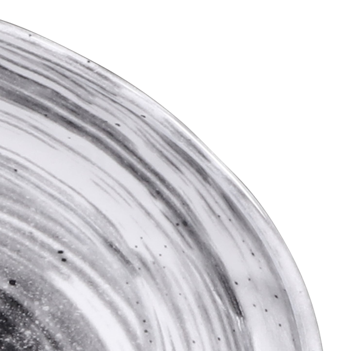 Melamine Deep Oval Plate - Black Design
