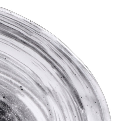 Melamine Deep Oval Plate - Black Design