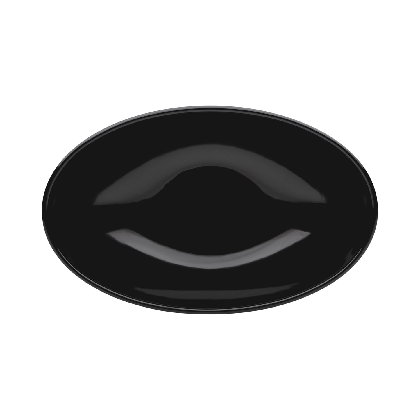 Melamine Oblong Large Bowl - Black