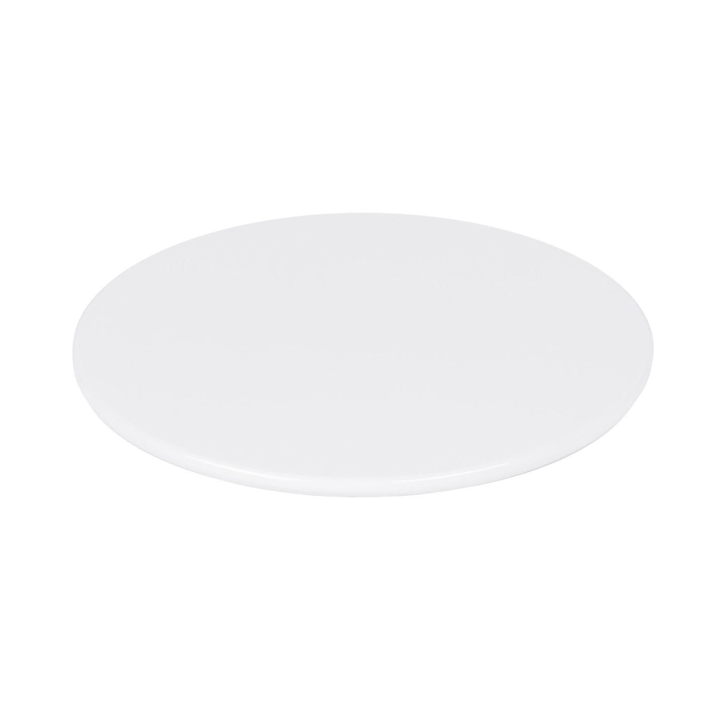 Melamine Round Flat Plate (Fits M5P Pedestal) - White