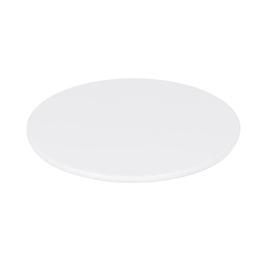 Melamine Round Flat Plate (Fits M5P Pedestal) - White