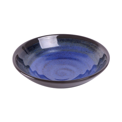 Melamine Round Bowl - Cobalt Design