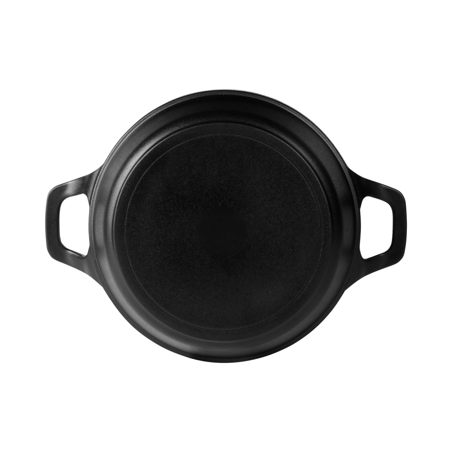 Melamine Faux Cast Iron Fry Pan - Black