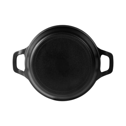 Melamine Faux Cast Iron Fry Pan - Black