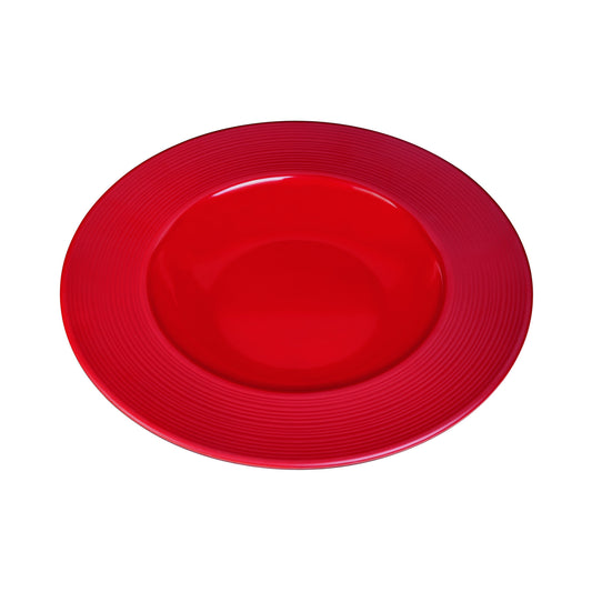 Melamine Round Past/Soup Bowl - Red Glaze