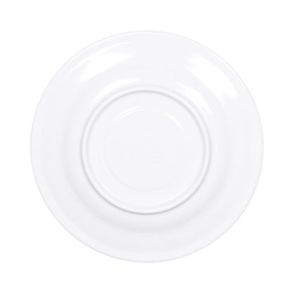 Melamine Single Well Saucer - White