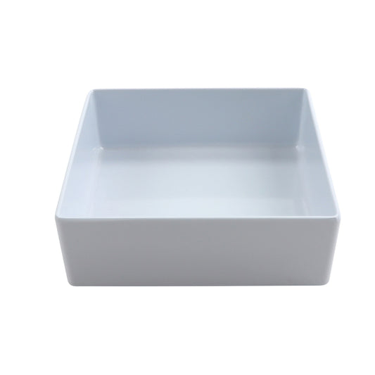 Bento Box Insert, White Melamine, 7.5"L x 7.5"W x 2.43"H, (Fits BN-B-W), Milano, GET. (12 Pack)