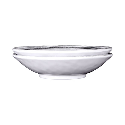 Melamine Round Bowl - Black Design