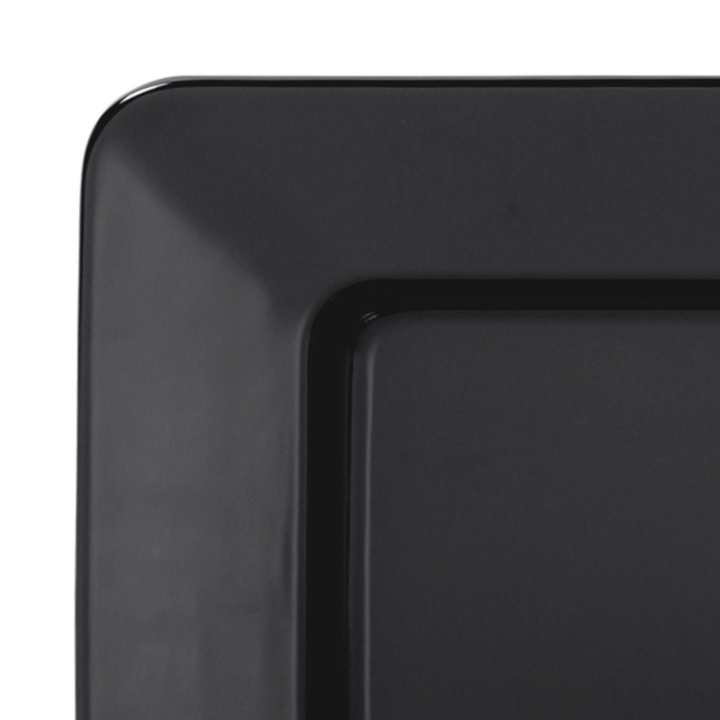 Melamine Rectangular Plate - Black