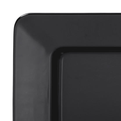 Melamine Rectangular Plate - Black