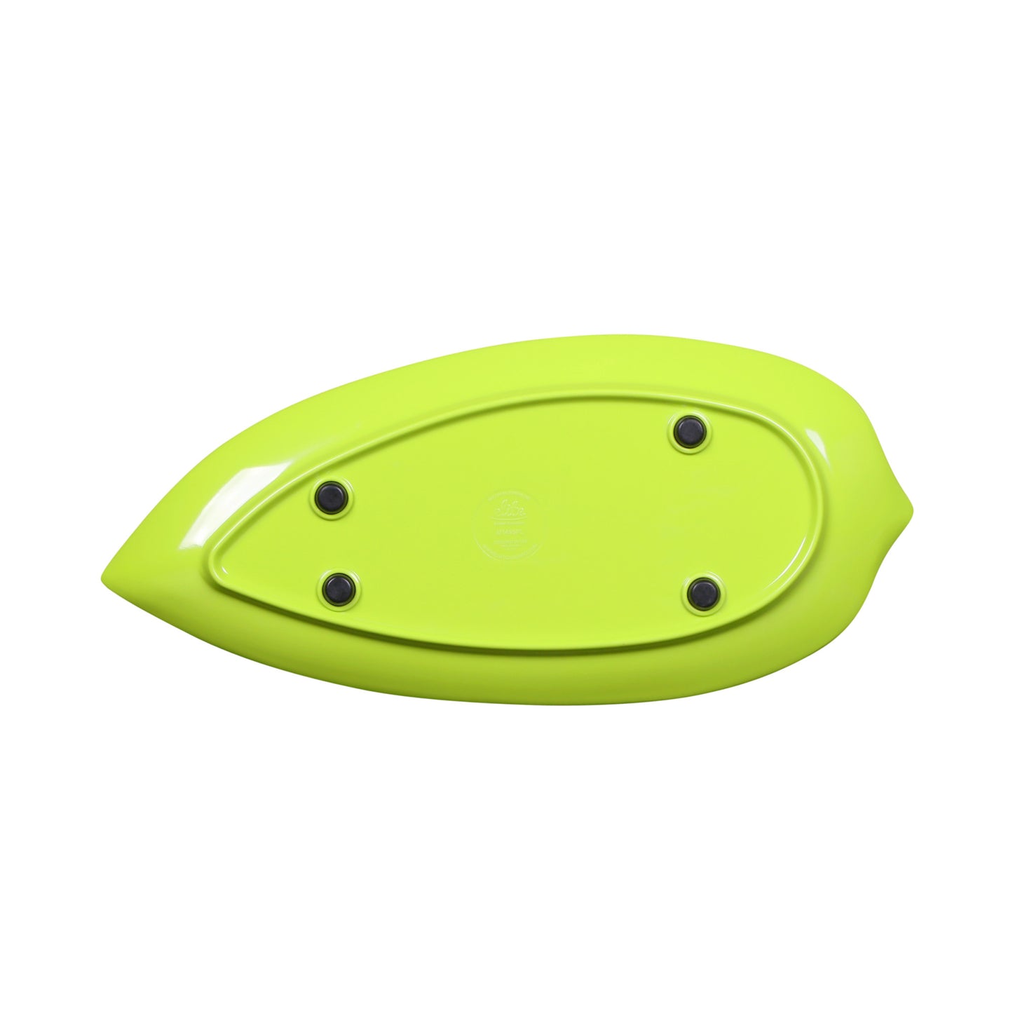 Melamine Medium Leaf Platter - Design Green